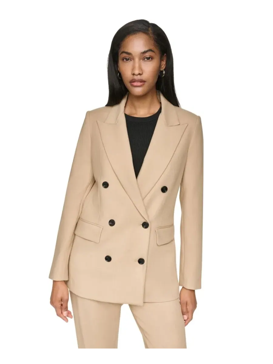 Женский блейзер с лацканами и длинным рукавом DKNY