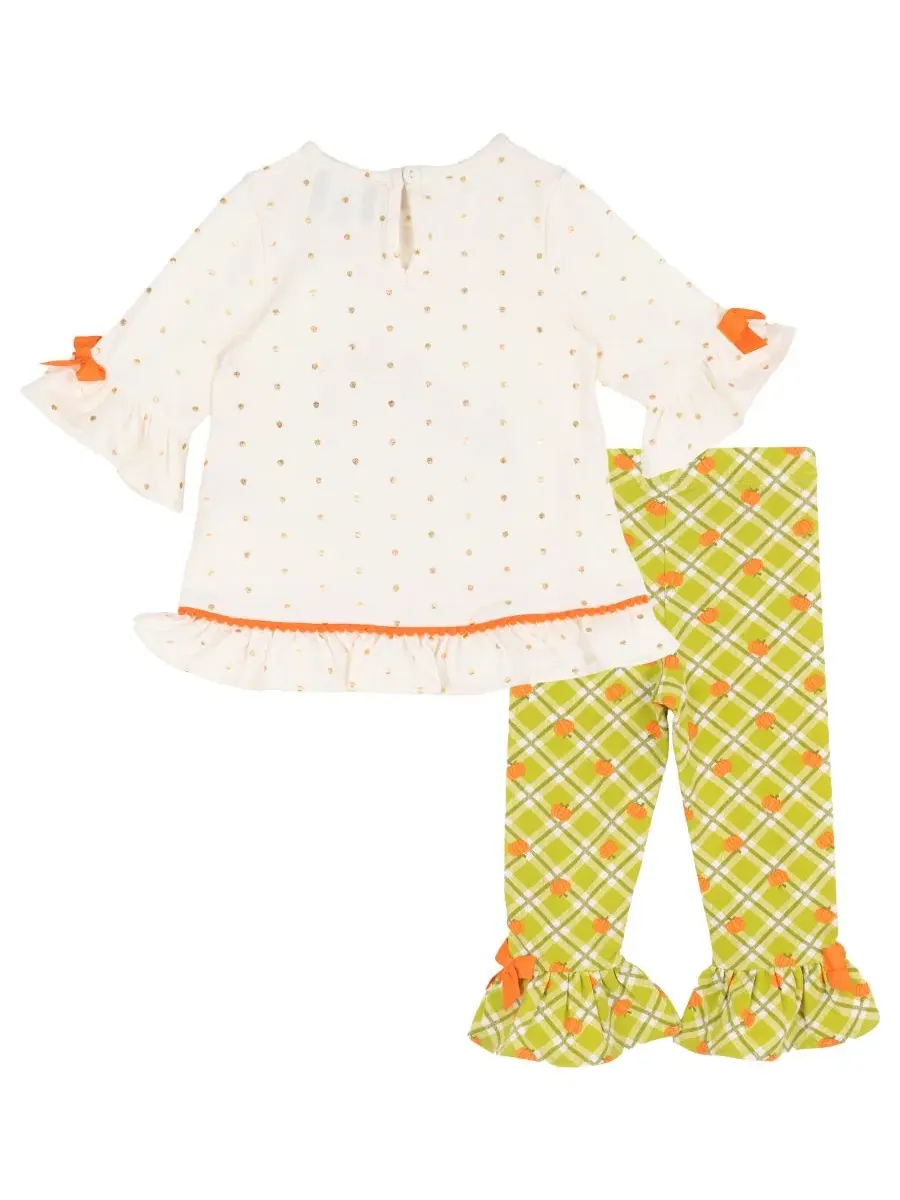 Комплект из топа и леггинсов с принтом Baby Girls' Printed Top and Leggings, 2-Piece Set Rare — изображение 3 из 5