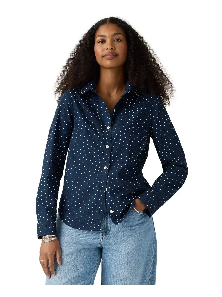 Женская рубашка Carlile Classic Poplin Long-Sleeve с длинным рукавом Levi's — 2