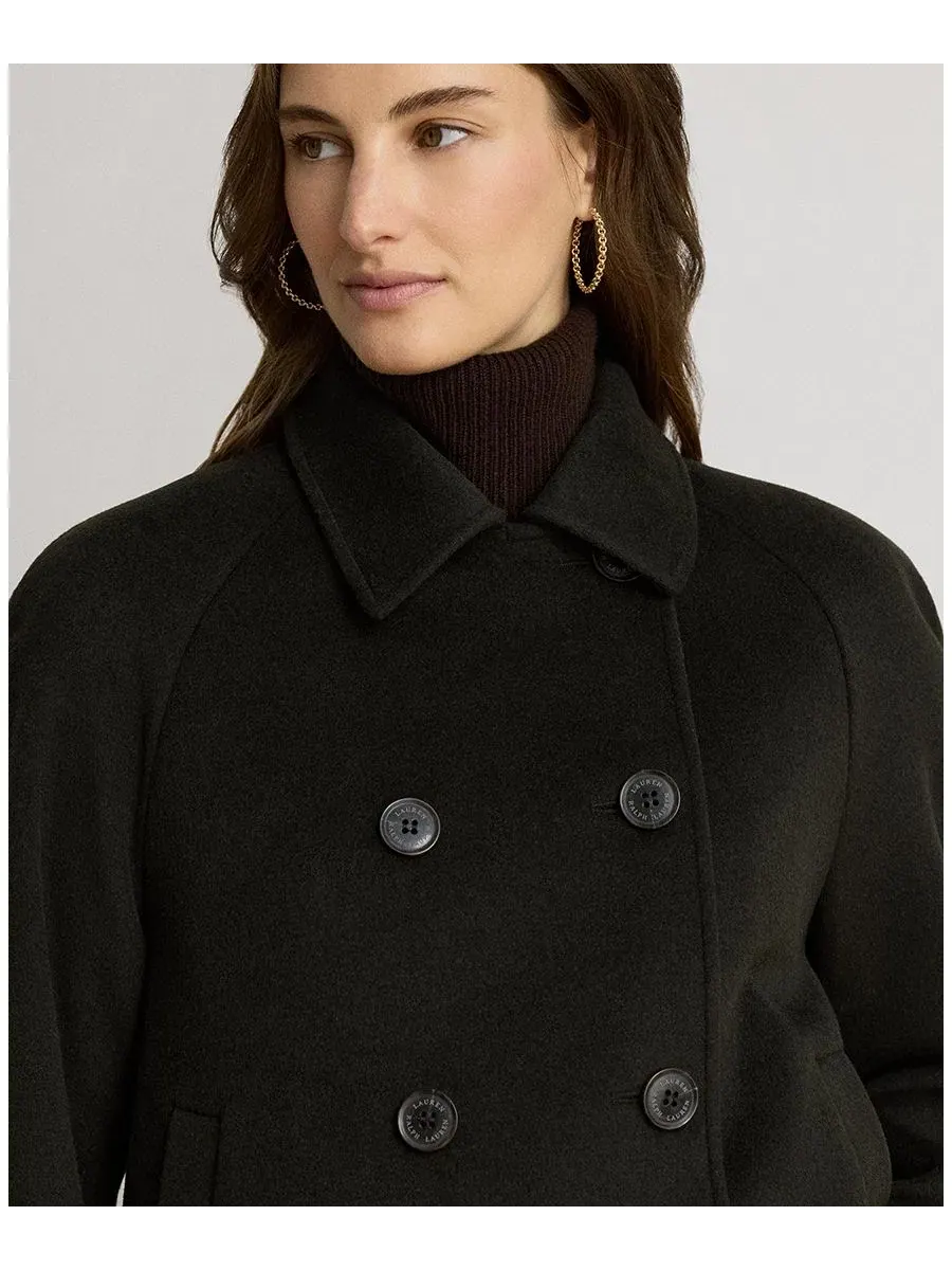 Женское короткое двубортное пальто из шерстяного смесового материала Lauren Ralph Lauren — изображение 4 из 5