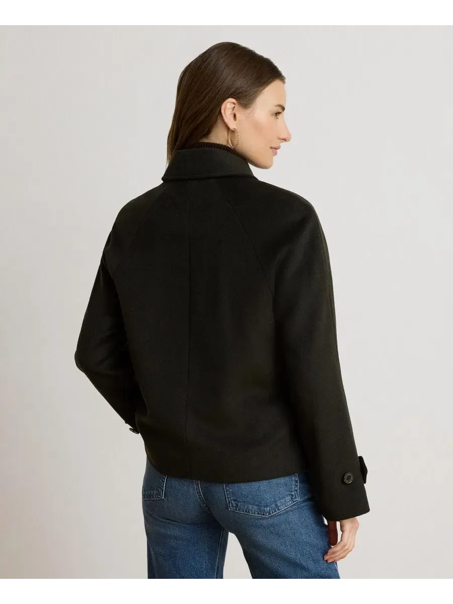 Женское короткое двубортное пальто из шерстяного смесового материала Lauren Ralph Lauren — изображение 5 из 5