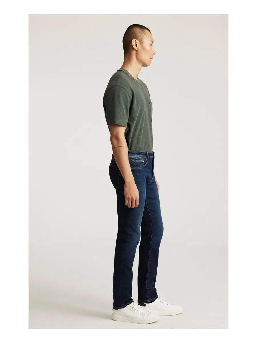 Мужские джинсы Jake Slim Leg из матового денима цвета "полуночный перо" Mavi Jeans — изображение 2 из 3, синий