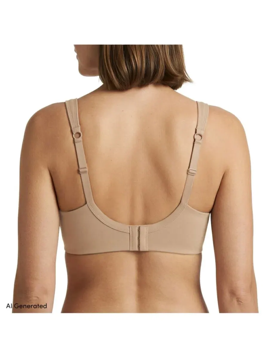 Бюстгальтер с формованными чашками True Solutions Light Weight Microfiber Basics Lands' End — изображение 3 из 3, глина