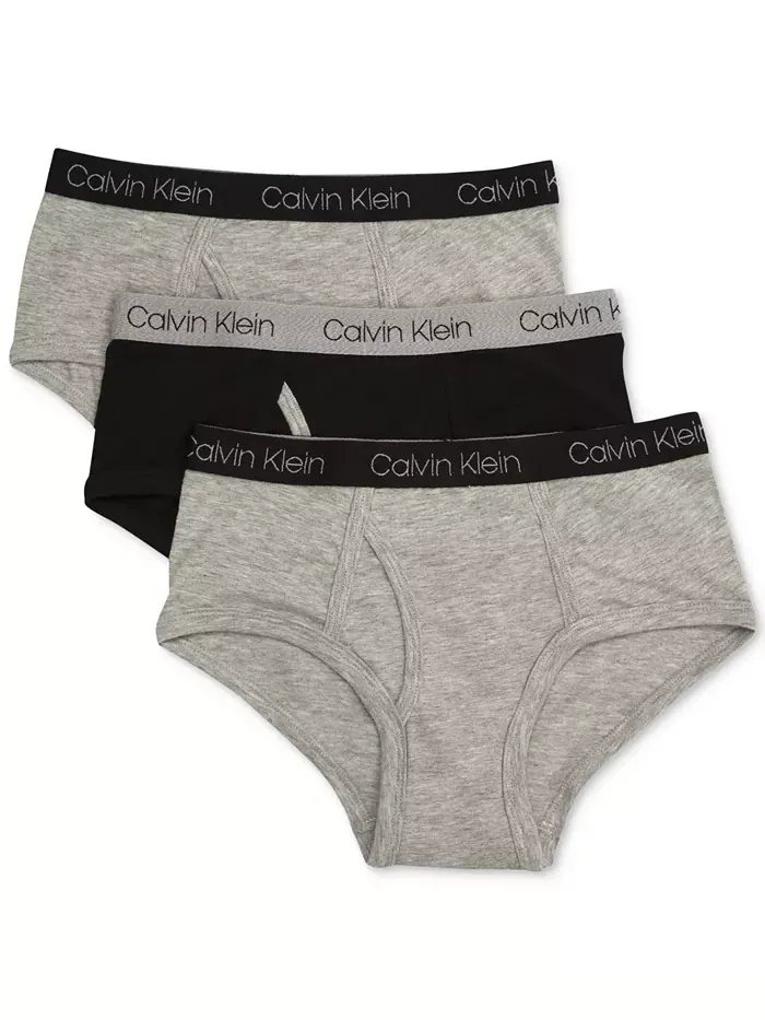 3 пары хлопковых трусов, для мальчиков и подростков Calvin Klein