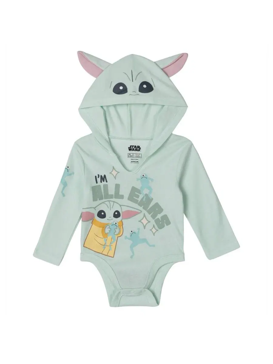 Комплект боди с капюшоном из 3 предметов Star Wars Cosplay Hooded Bodysuit The Mandalorian — изображение 3 из 3, мульти