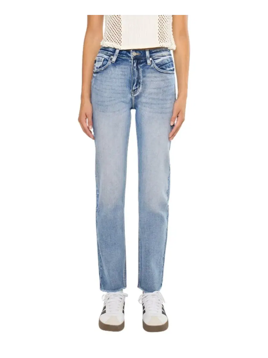 Джинсы с высокой посадкой Sadie High Rise Straight KanCan