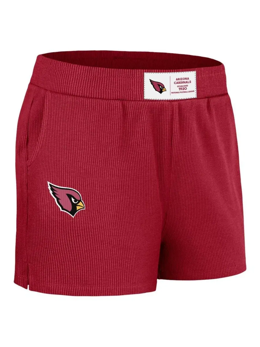 Комплект из лонгслива и шорт с вафельным узором, с принтом Arizona Cardinals WEAR by Erin Andrews — изображение 2 из 4