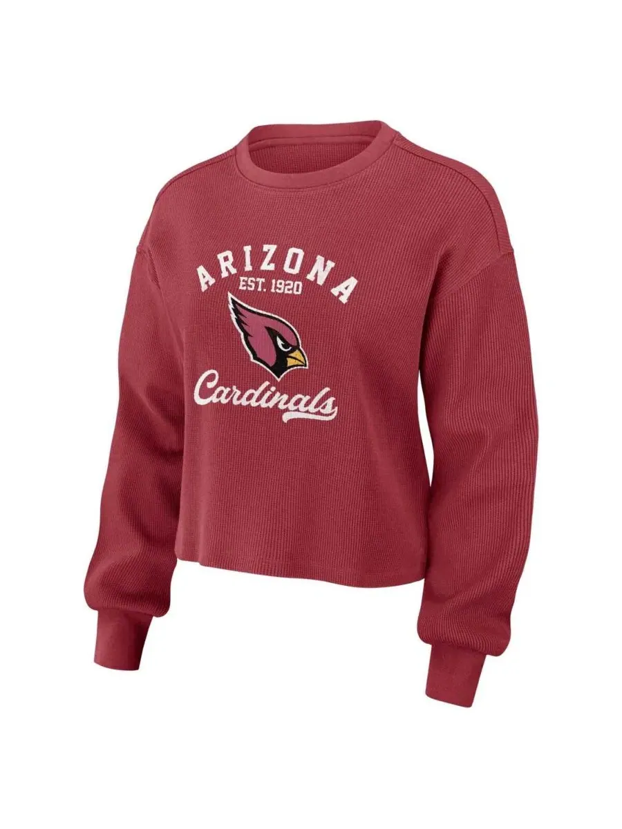 Комплект из лонгслива и шорт с вафельным узором, с принтом Arizona Cardinals WEAR by Erin Andrews — изображение 4 из 4