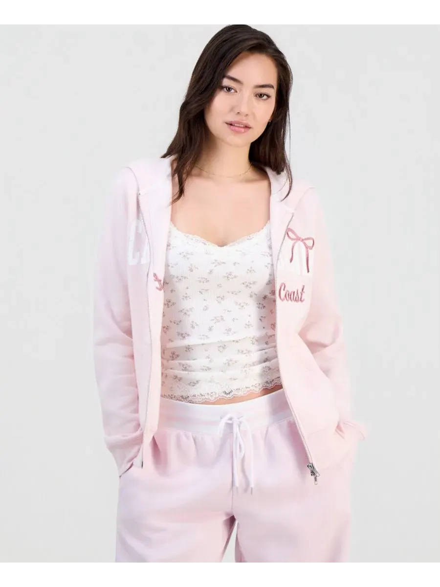 Комплект из футера: худи на молнии, майка и спортивные брюки, модель Fleece Zip-Up Hoodie, Tank Top — изображение 5 из 5