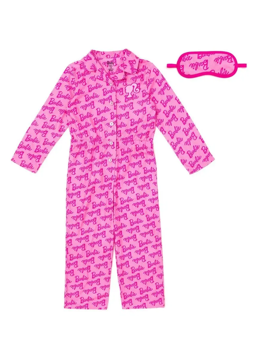 Комплект пижамы и маски для сна Barbie Classic Pink