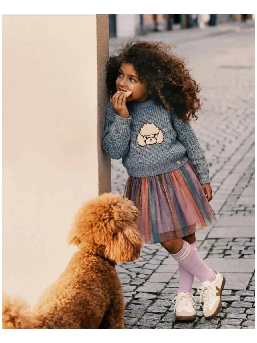 Юбка многоцветная с градиентом Poodle Chic Deux par Deux — 2