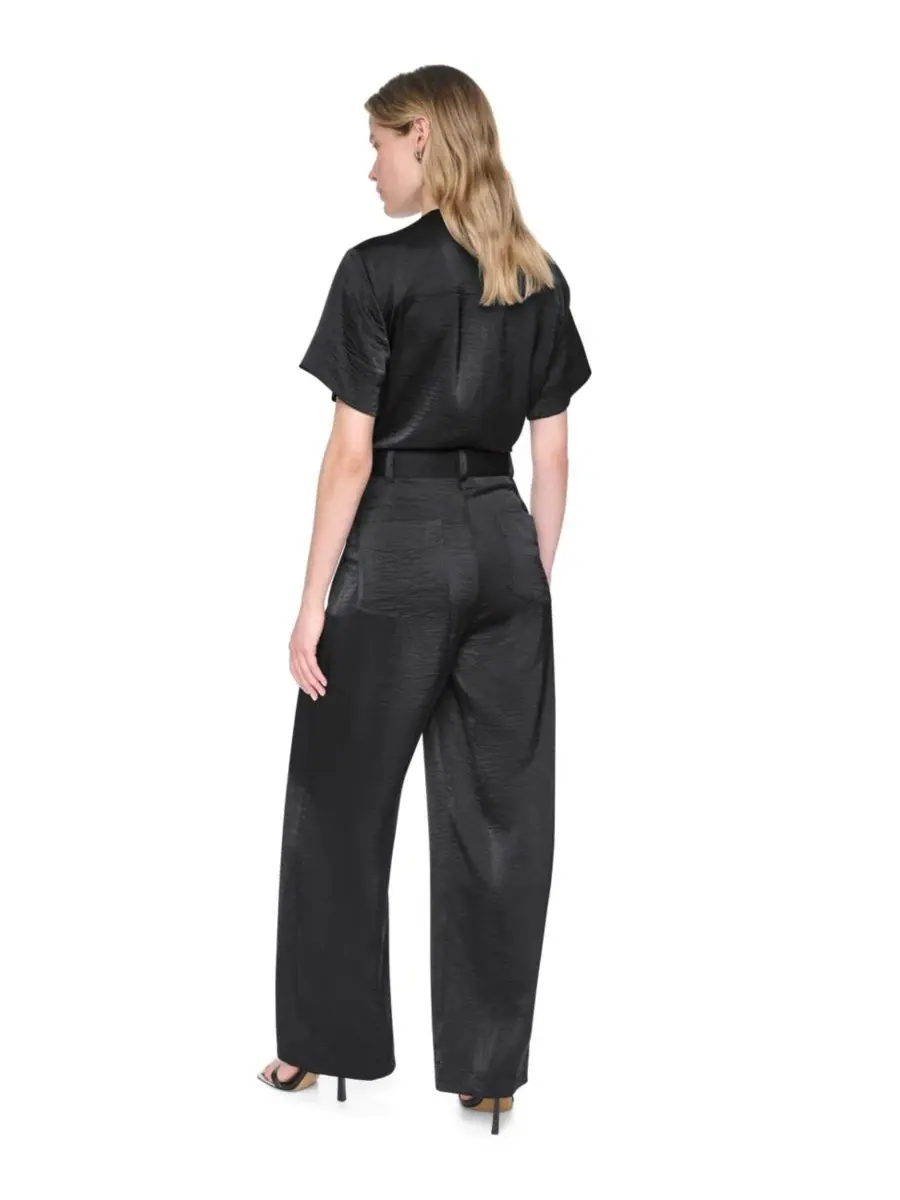 Комбинезон с воротником и коротким рукавом DKNY — изображение 5 из 5, черный