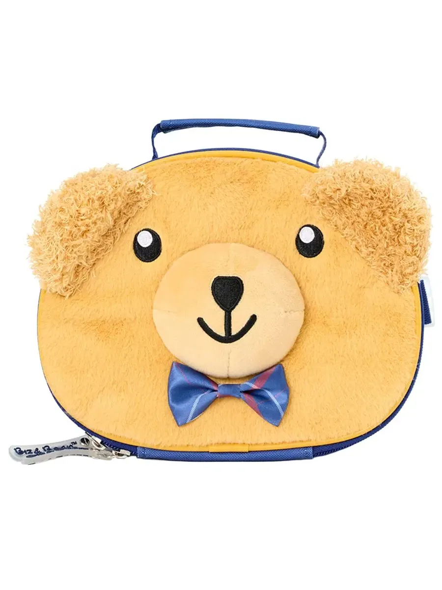 Детский рюкзак с ланч-боксом Bear Preschool, комплект Biz & Bean — изображение 3 из 7, синий/желтый
