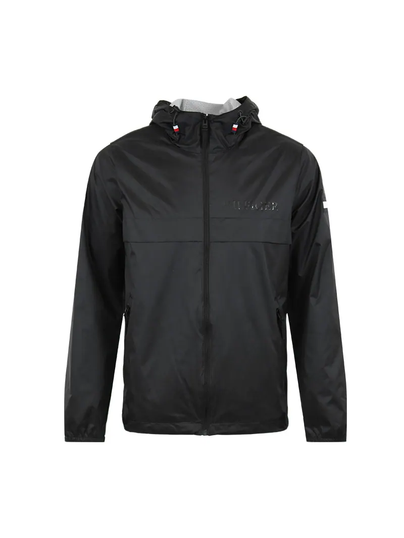 Куртка Tommy Hilfiger Stretch Hooded Zip-Front Rain — изображение 5 из 7, темно-синий