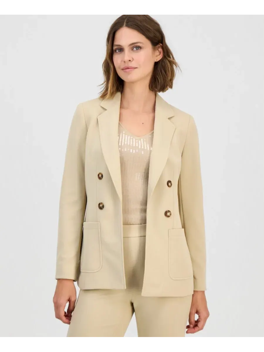 Женский блейзер с ложной двубортной застежкой Anne Klein