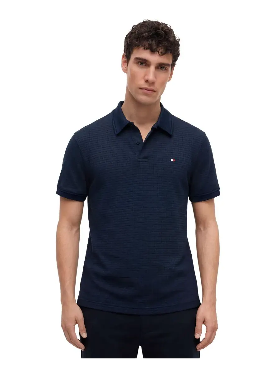 Поло с текстурой из полиамида Tommy Hilfiger