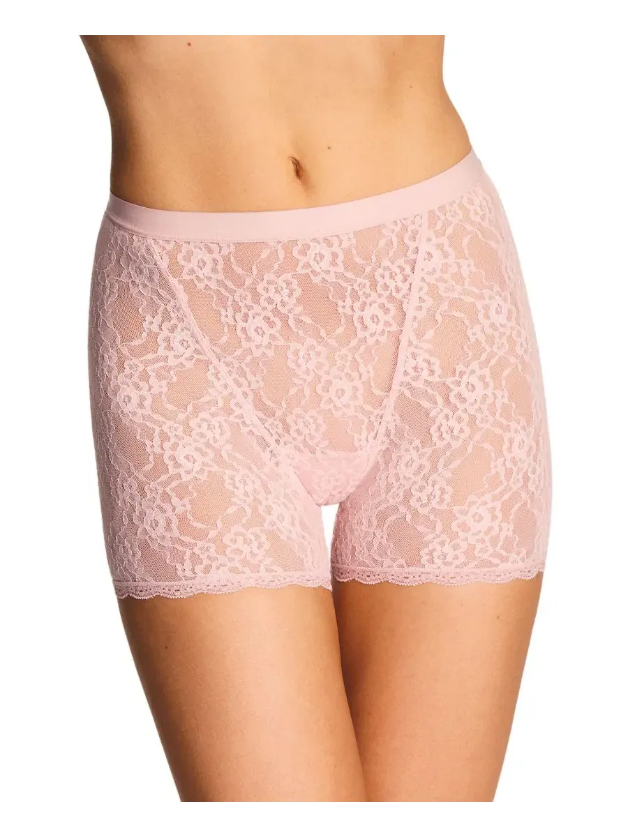 Трусы-шортики с кружевным цветочным принтом, модель Floral Lace Full Coverage Shorty, бренд