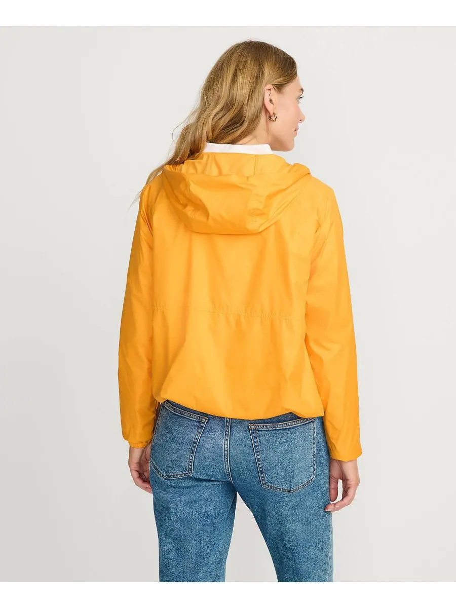 Женская складная ветровка-анорак Lands' End, Sweet mango — изображение 2 из 4