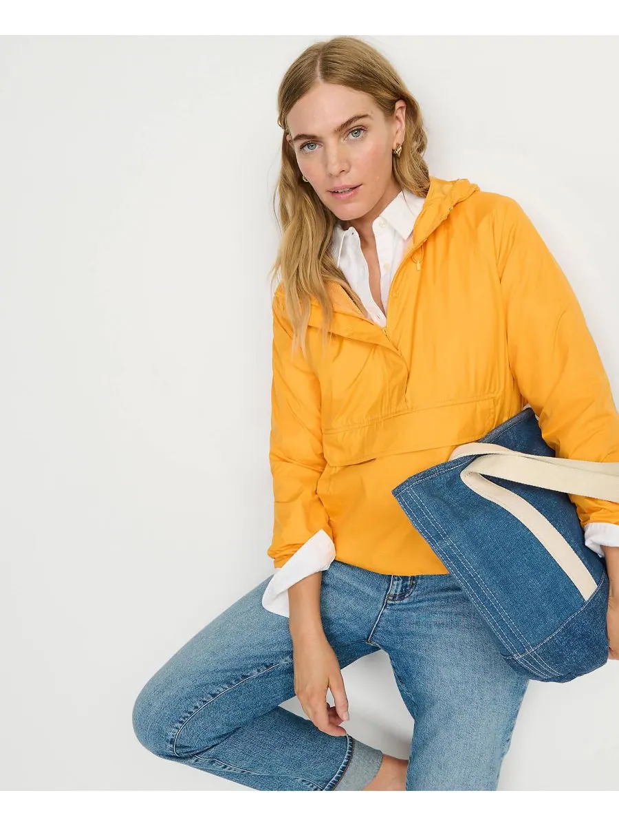 Женская складная ветровка-анорак Lands' End, Sweet mango — изображение 4 из 4