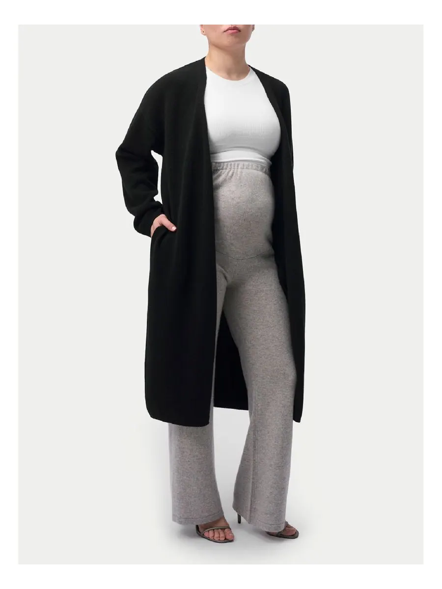 Вязаные кашемировые брюки с широкими штанинами для беременных Gobi Cashmere