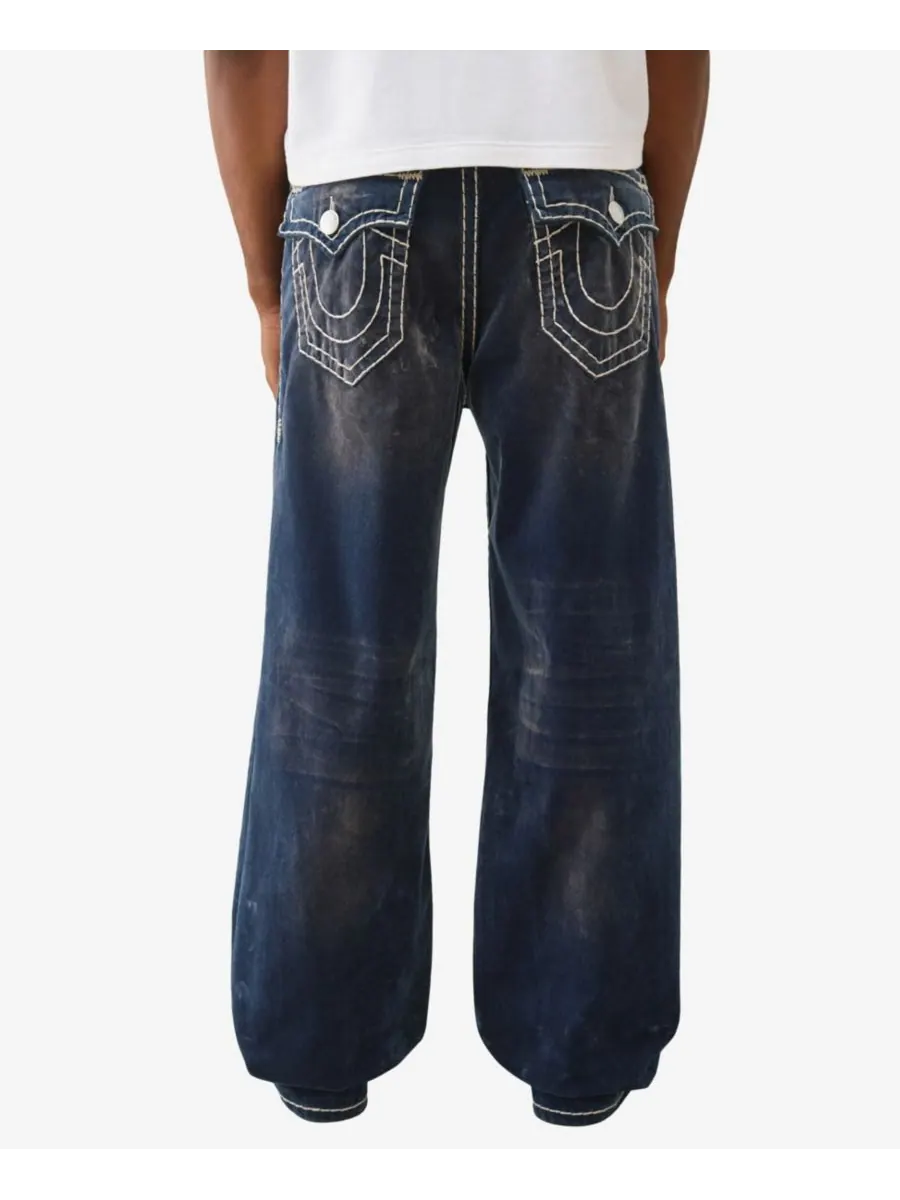 Мужские джинсы Velvet Vinny Ultra Baggy Regular-Fit True Religion — изображение 3 из 3, синий