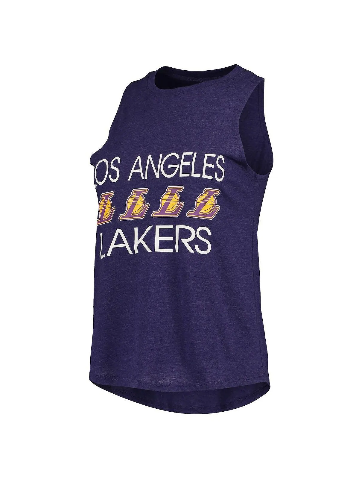 Женская черная и фиолетовая майка и брюки для сна Los Angeles Lakers Concepts Sport — изображение 3 из 5, черный фиолетовый