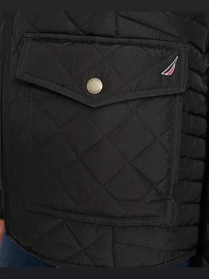 Куртка Nautica Jeans Solid Quilted — изображение 6 из 6, черный