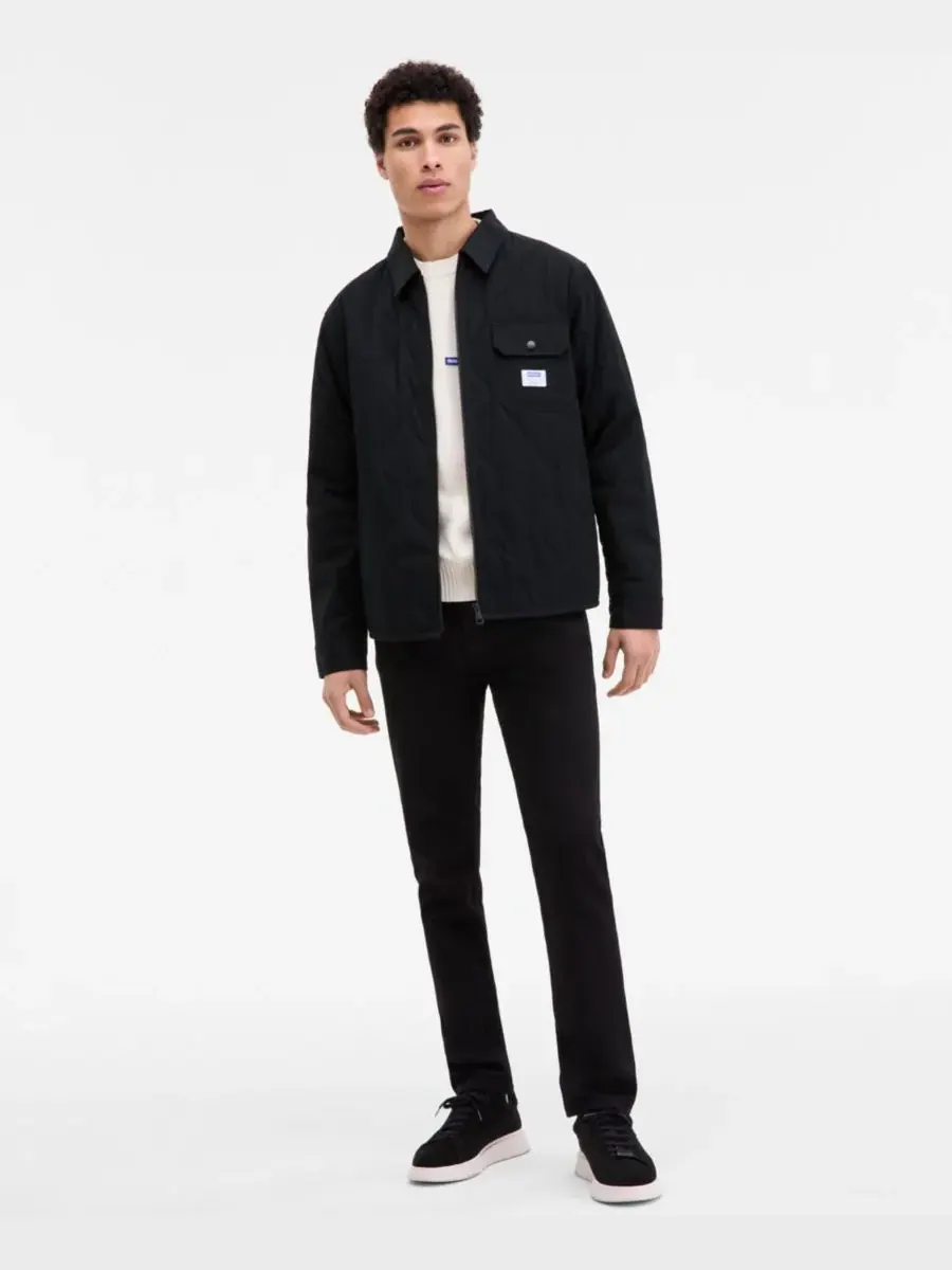 Мужская стеганая куртка Ebey Light Hugo Boss — изображение 2 из 4, черный