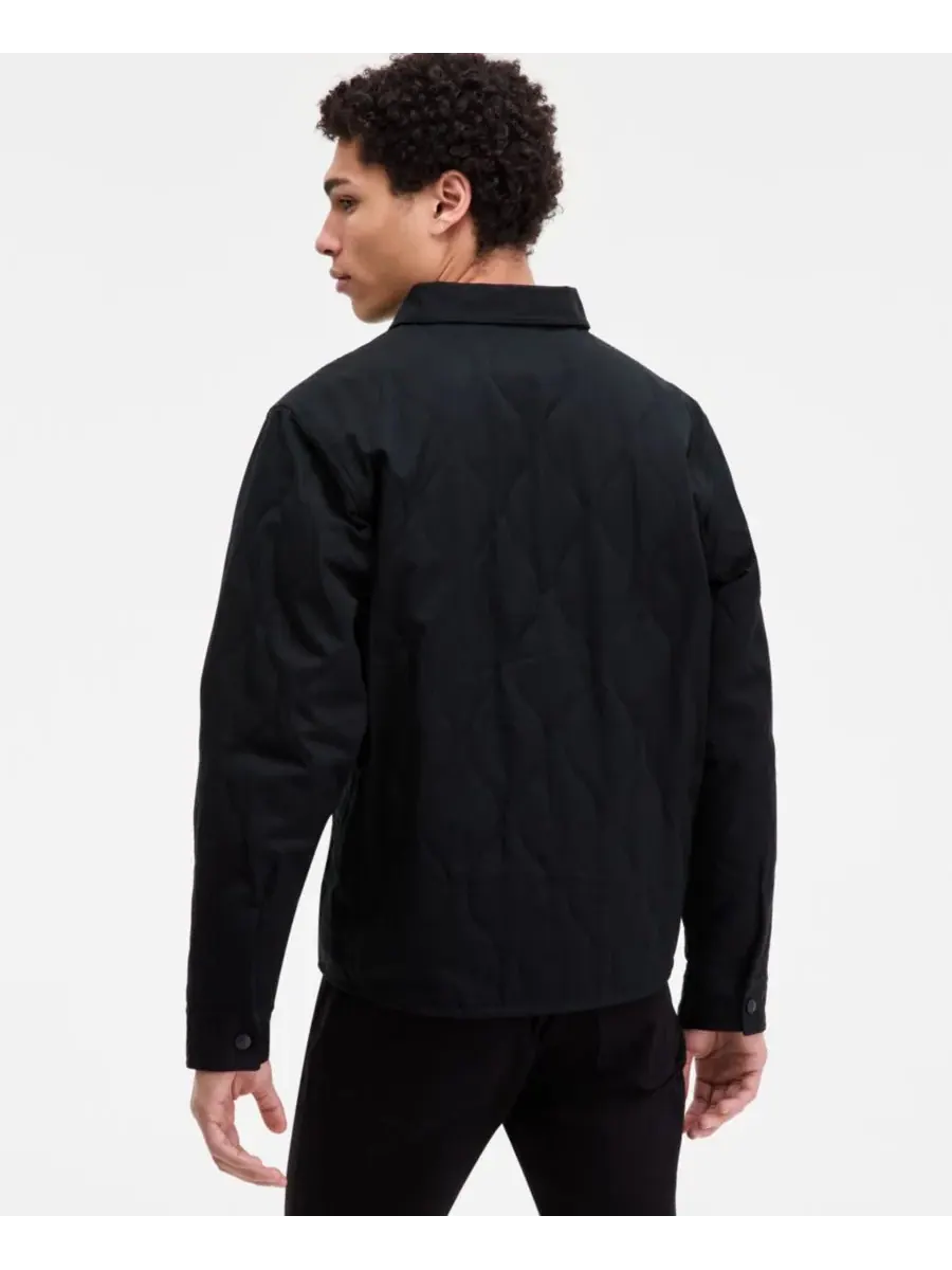 Мужская стеганая куртка Ebey Light Hugo Boss — изображение 4 из 4, черный