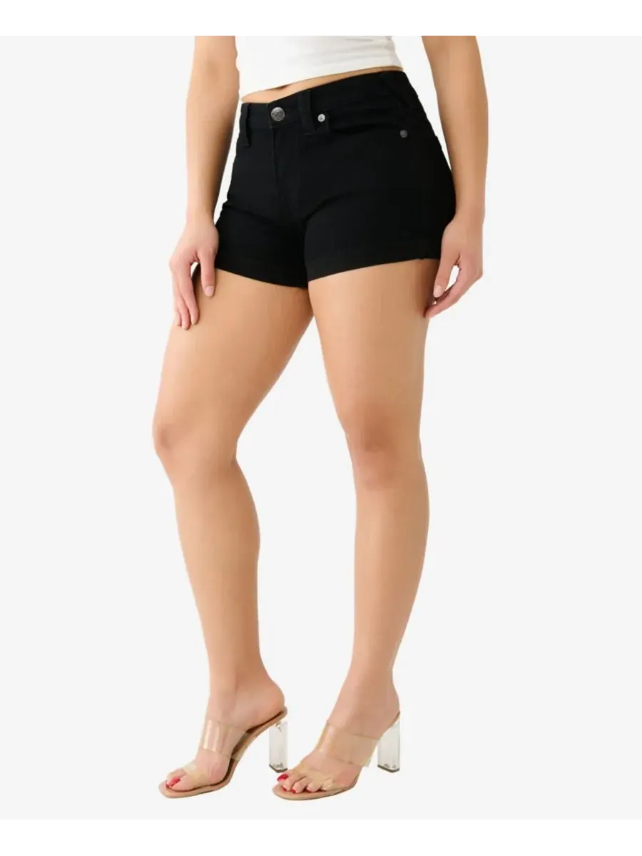 Женские шорты Jennie Curvy Rolled Short True Religion — изображение 3 из 3, черный
