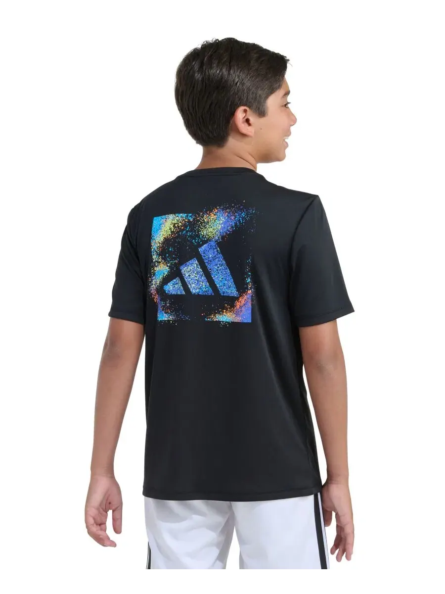 Детские футболки с коротким рукавом для мальчиков 8-20 лет Adidas — изображение 4 из 4, черный