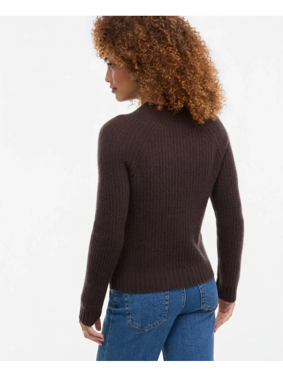 Свитер из кашемира с круглым вырезом Shaker Stitch Charter Club — изображение 4 из 4, кофейный