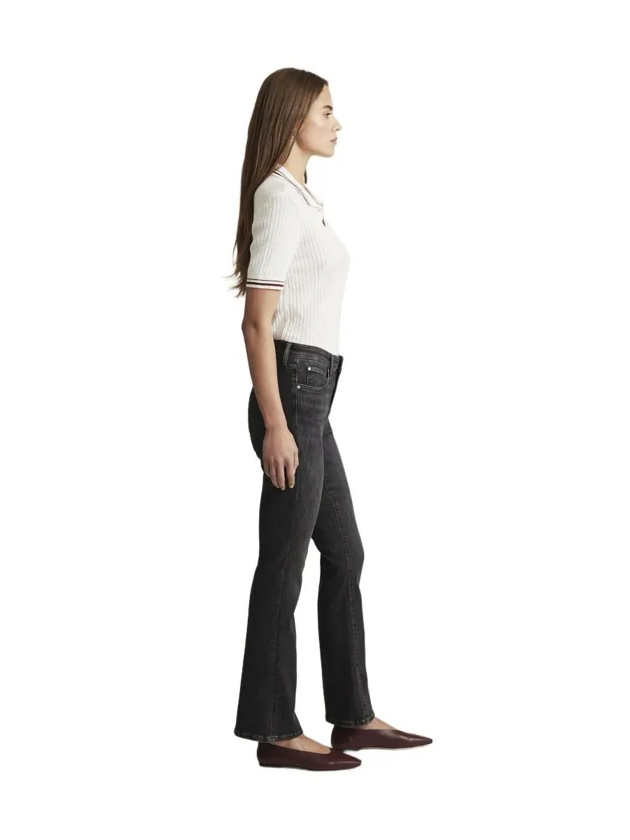 Джинсы клеш с завышенной талией Molly Bootcut Mid-Rise Mavi Jeans — изображение 3 из 6, серый