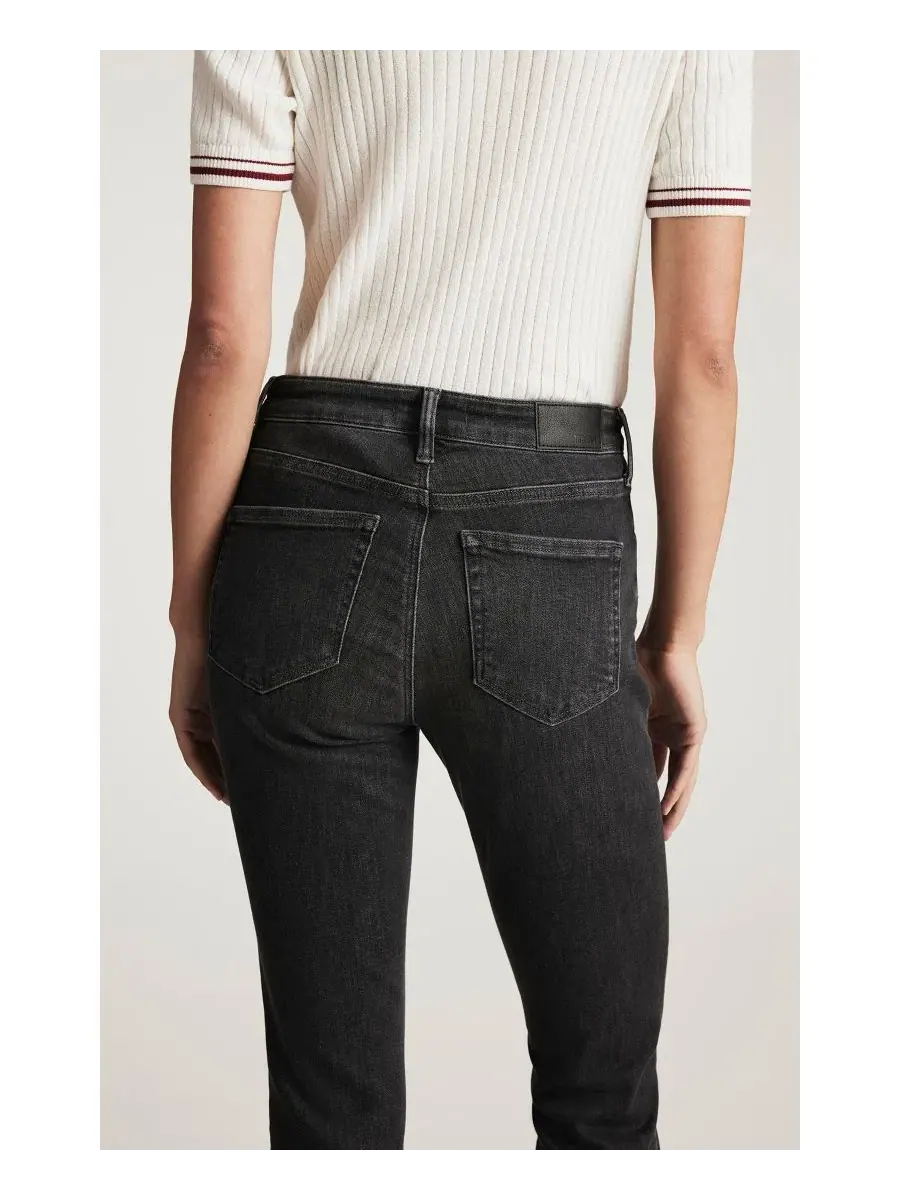 Джинсы клеш с завышенной талией Molly Bootcut Mid-Rise Mavi Jeans — изображение 5 из 6, серый
