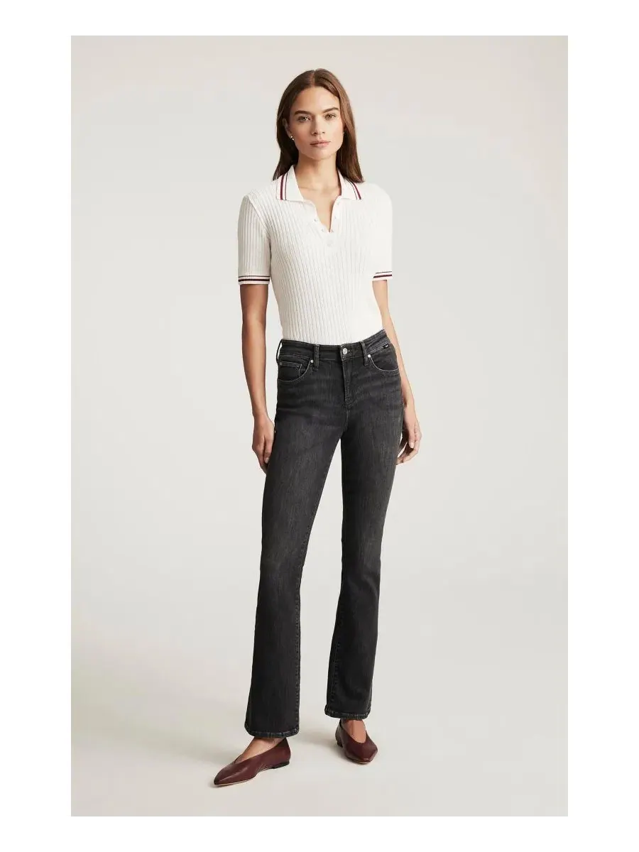 Джинсы клеш с завышенной талией Molly Bootcut Mid-Rise Mavi Jeans — изображение 6 из 6, серый