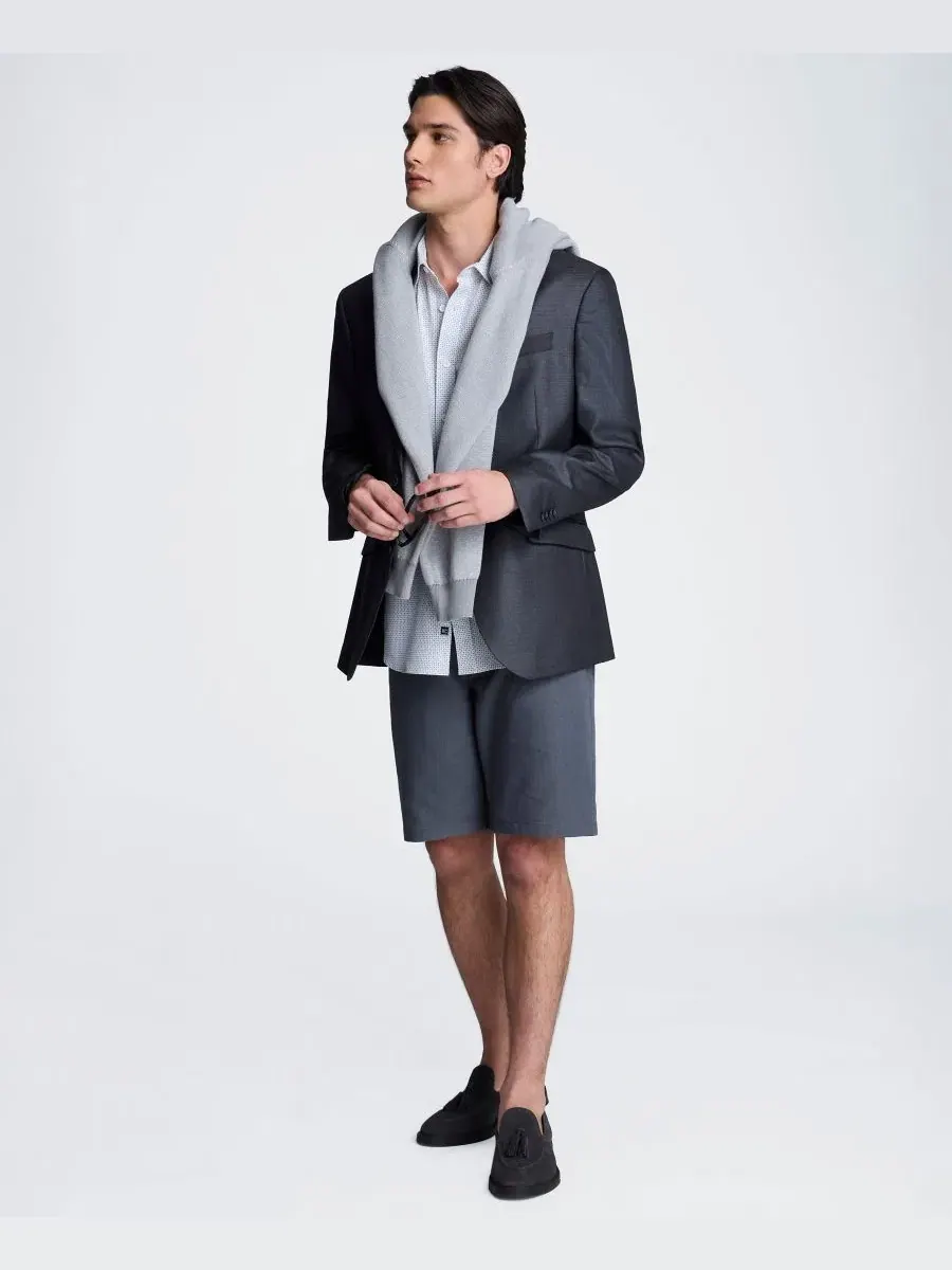Мужская рубашка с коротким рукавом, slim-fit Kenneth Cole — изображение 2 из 6, белый