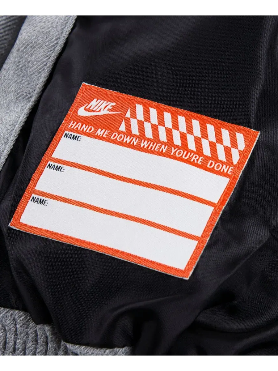 Куртка-пуховик стеганая с капюшоном Nike — изображение 3 из 3, темный серый