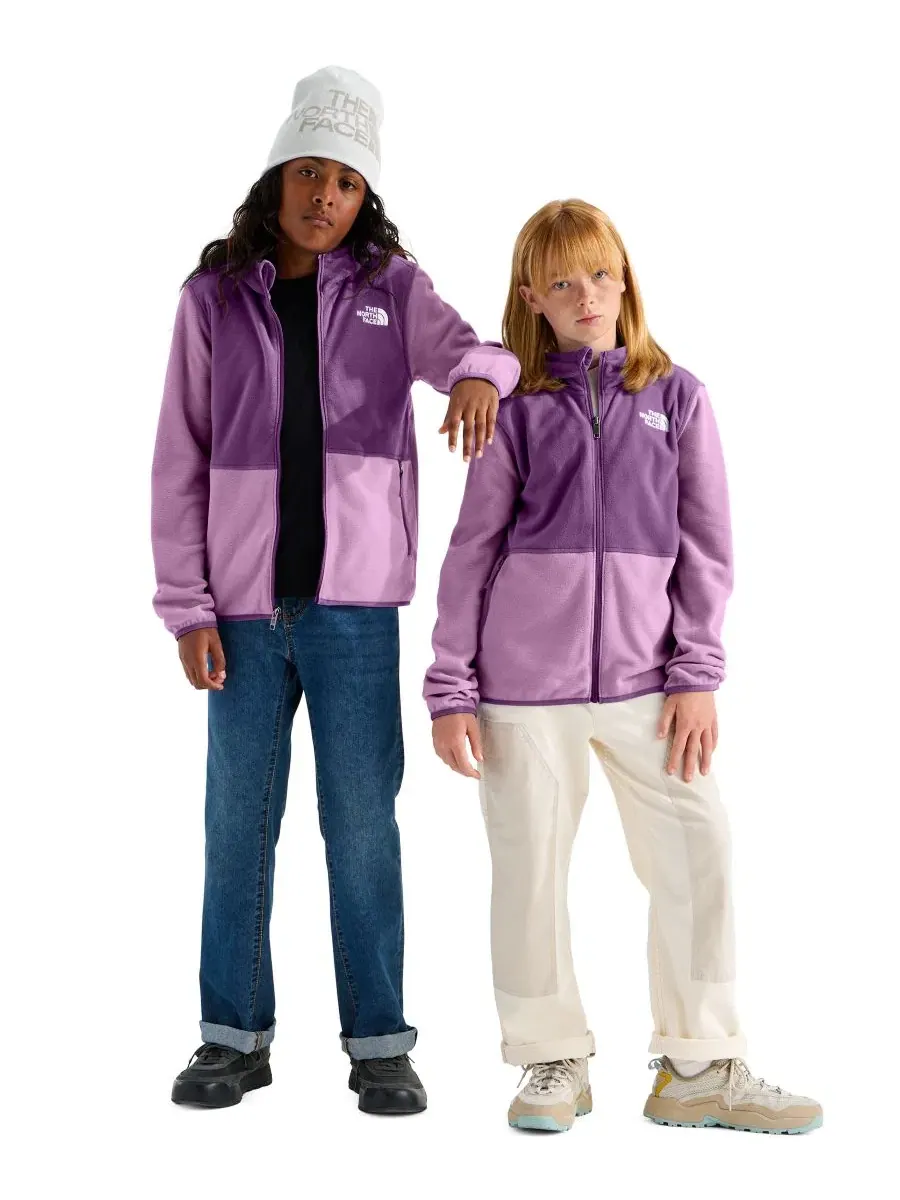 Детская куртка-худи с капюшоном Glacier Full-Zip The North Face — изображение 2 из 5, фиолетовый