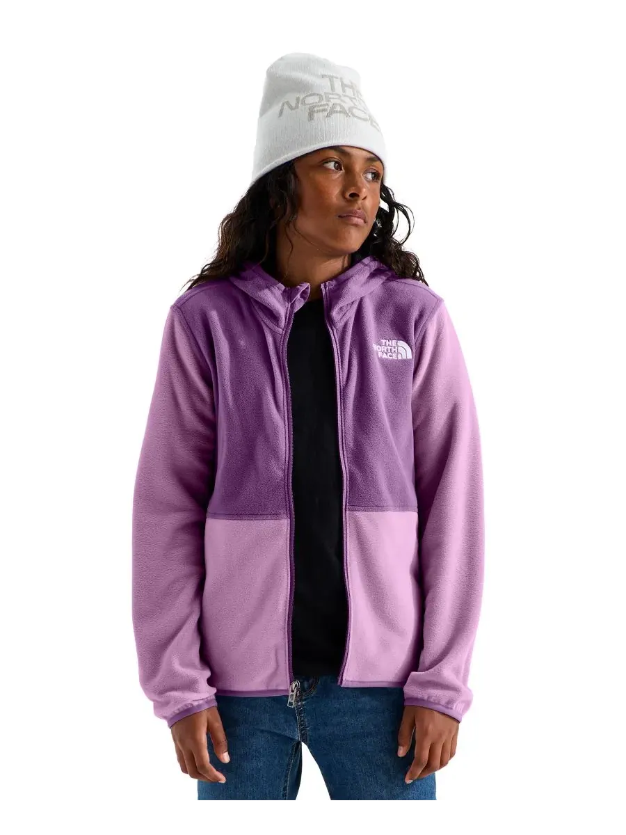 Детская куртка-худи с капюшоном Glacier Full-Zip The North Face — изображение 4 из 5, фиолетовый