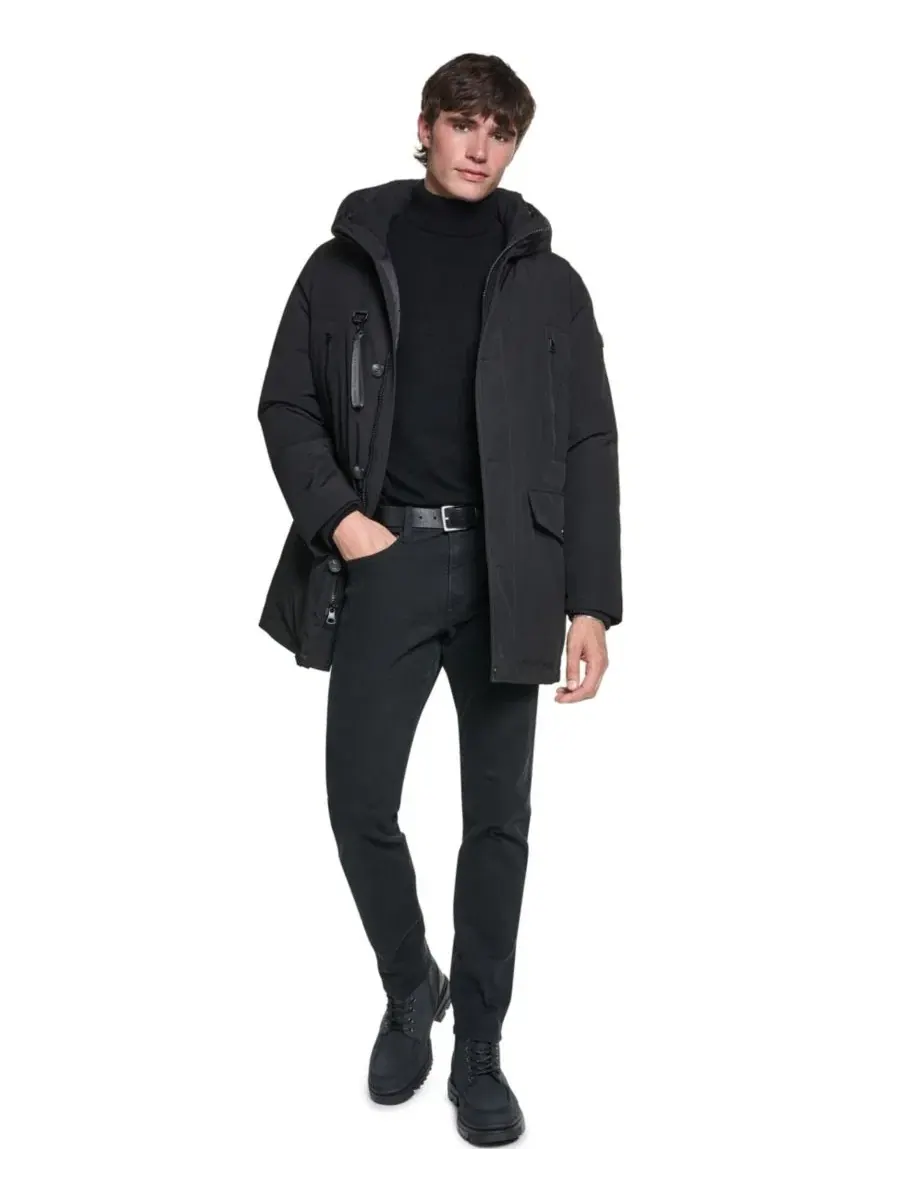 Парка с капюшоном Signature KARL LAGERFELD PARIS — изображение 2 из 4, черный