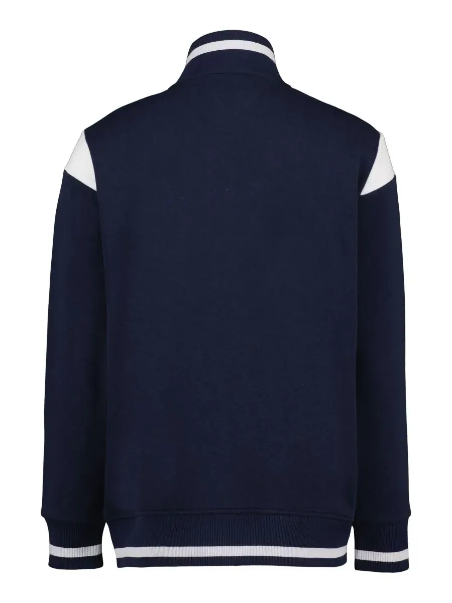 Флисовая куртка с принтом в полоску Collegiate Varsity Tommy Hilfiger — изображение 8 из 10, темно-синий