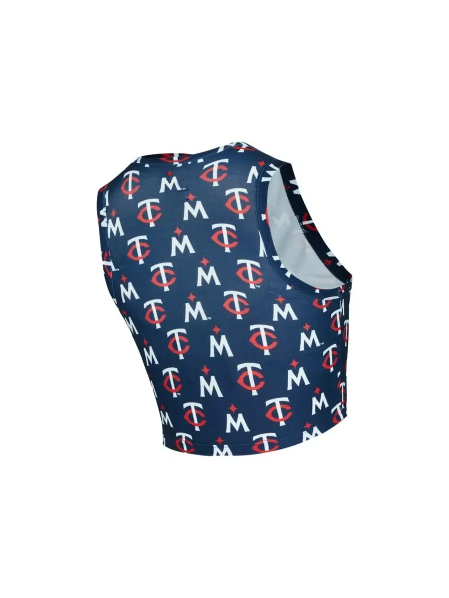 Комплект майка и юбка-шорты с логотипом Minnesota Twins Concepts Sport — изображение 2 из 4, темно-синий