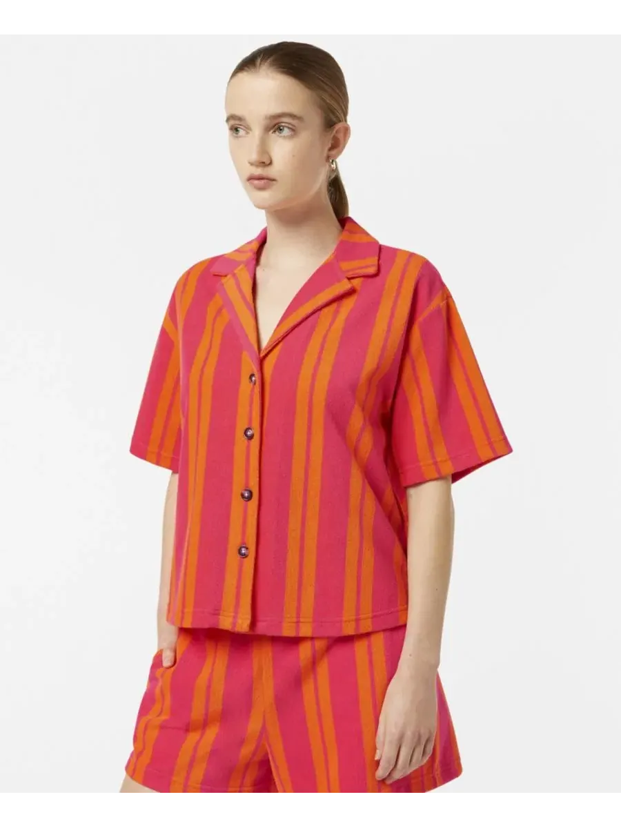 Рубашка с коротким рукавом из махровой ткани, с воротником SCOTCH & SODA