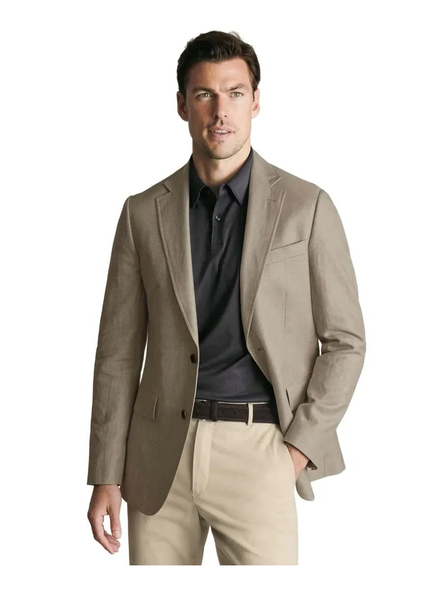 Мужской пиджак slim fit с лацканами Charles Tyrwhitt
