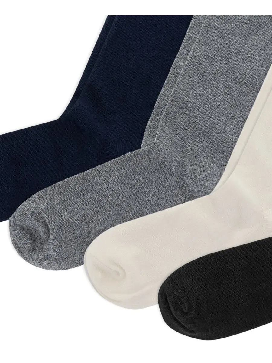 Комплект носков с брендом Polo Ralph Lauren, набор 3+1 — изображение 2 из 3, черный/белый/серый