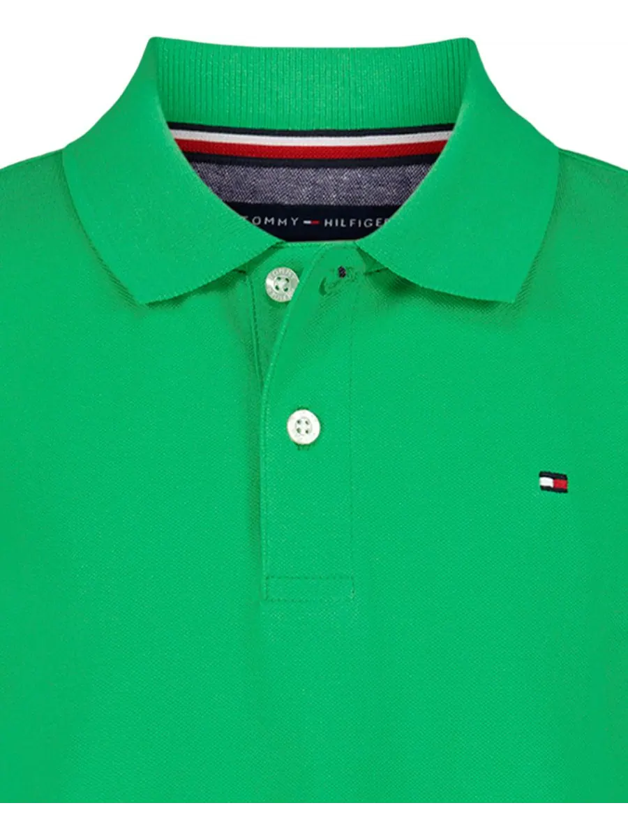 Детская футболка-поло с коротким рукавом из эластичного пике, размер 2T-7 Tommy Hilfiger — 4