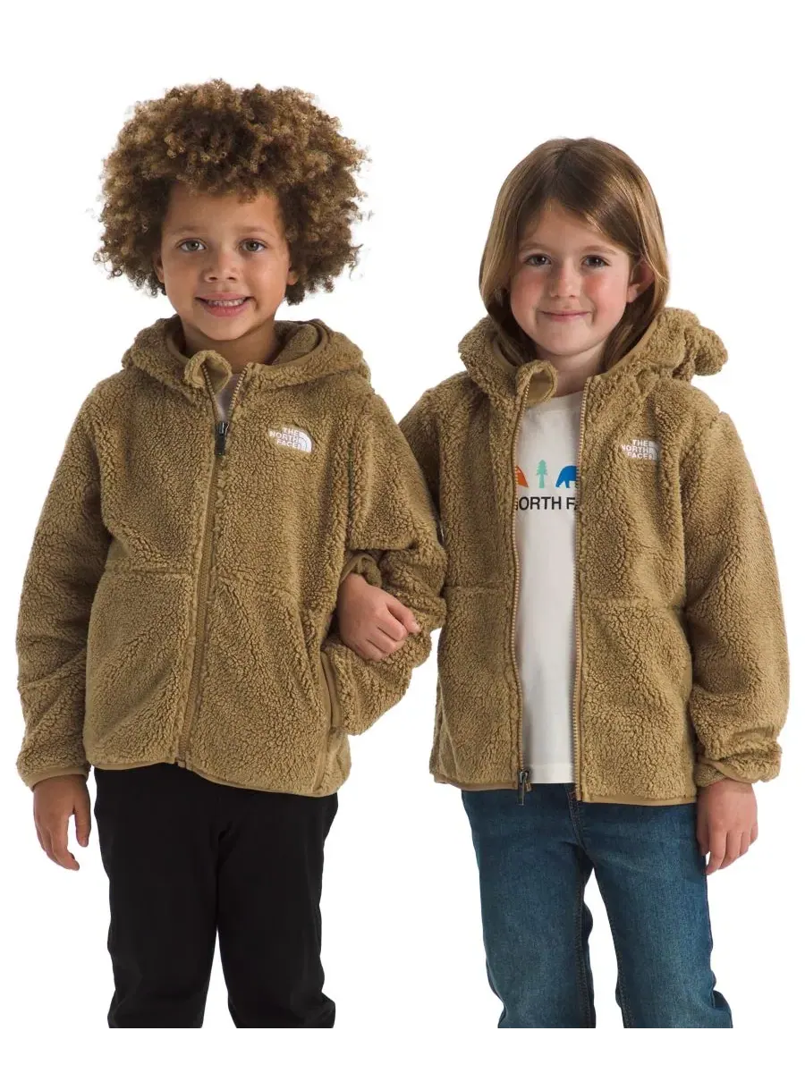 Детская куртка-худи из флиса с капюшоном, на молнии, Campshire The North Face — изображение 4 из 7, коричневый