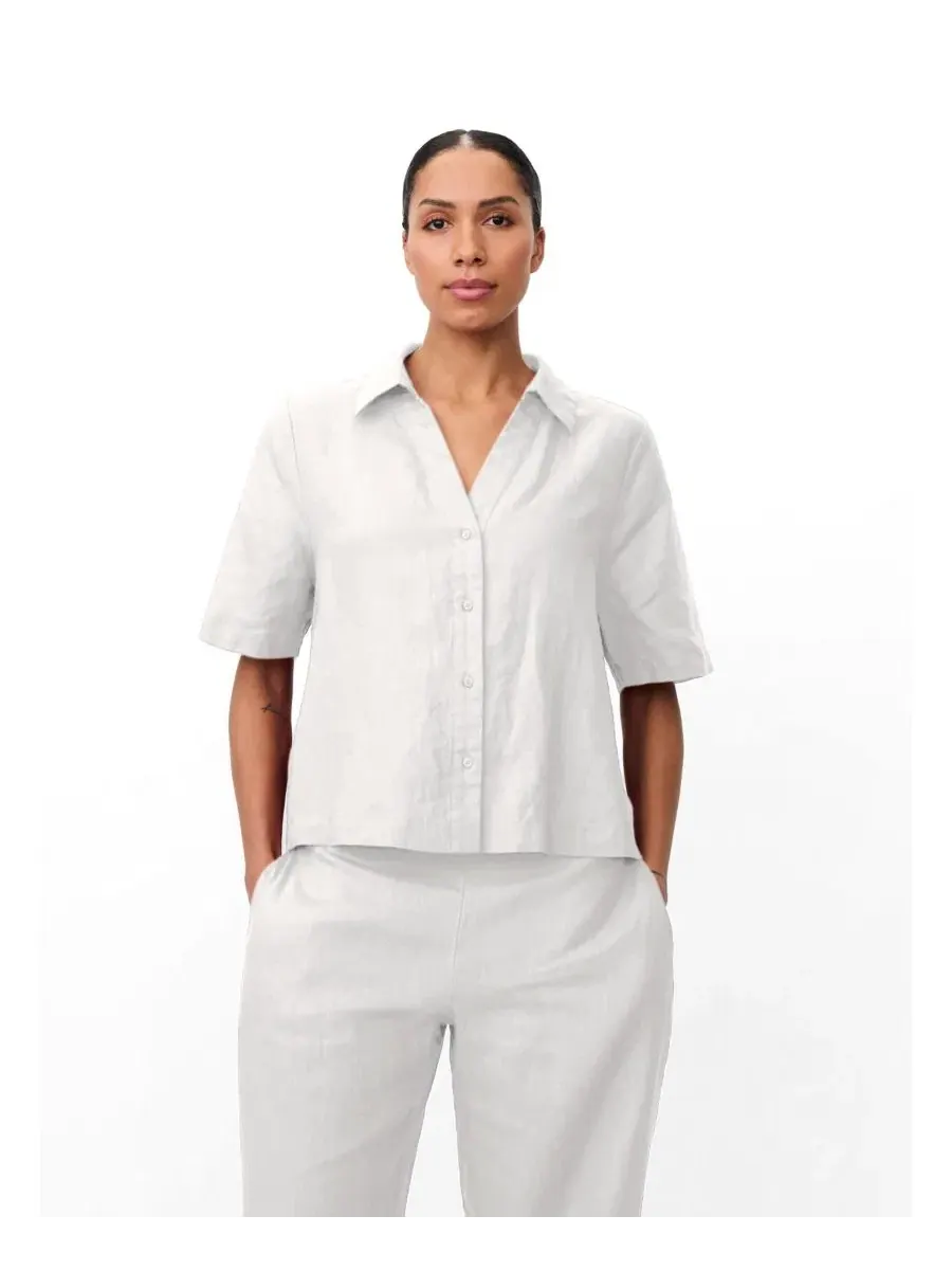 Женская рубашка из льна Mairyssa Smock Back Linen Shirt Masai Copenhagen