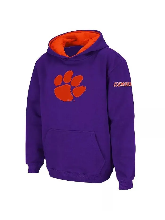 Толстовка с капюшоном и большим логотипом Big Boys Clemson Tigers Stadium Athletic — оранжевый