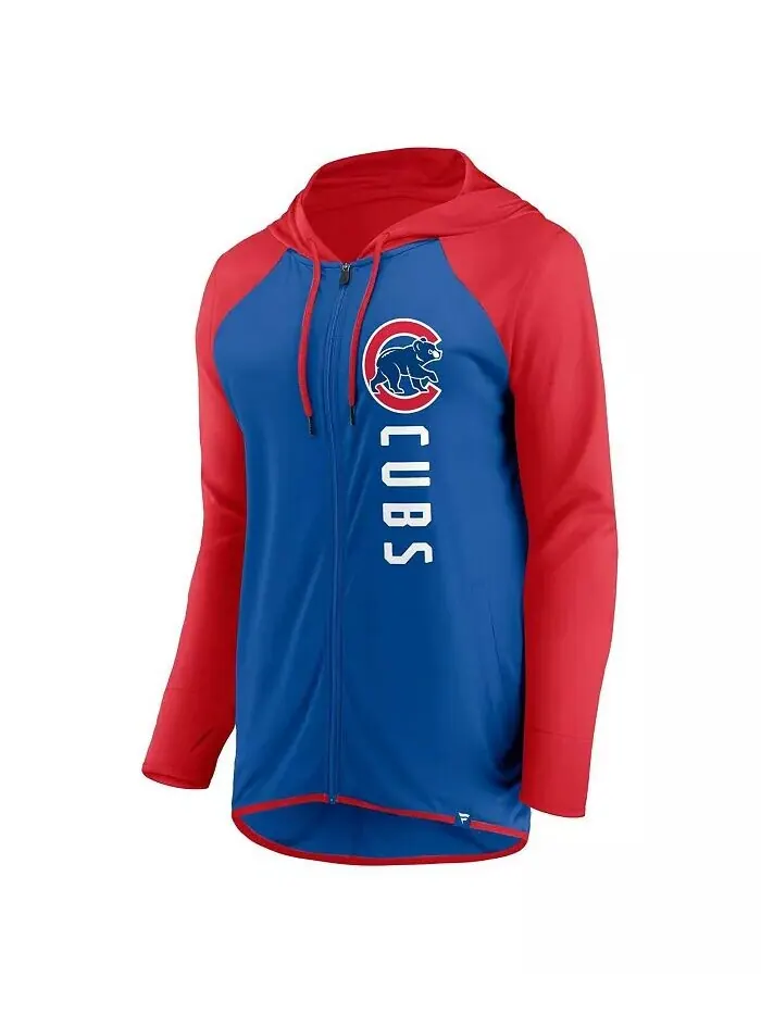 Женская красная куртка с капюшоном с молнией во всю длину Chicago Cubs Forever Fan Fanatics — изображение 3 из 3, красный
